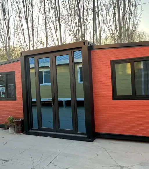 Memproduksi Rumah Kontainer Tahan Air yang Dapat Diperluas, Rumah Kontainer Modular Lipat Prefabrikasi untuk Rumah Tinggal